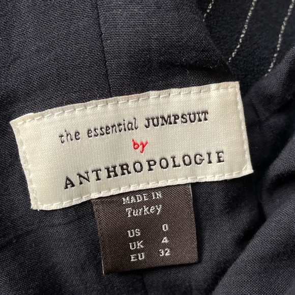ANTHROPOLOGIE | The Essential Jumpsuit Pinstripe size 0 - Picture 5 of 5
